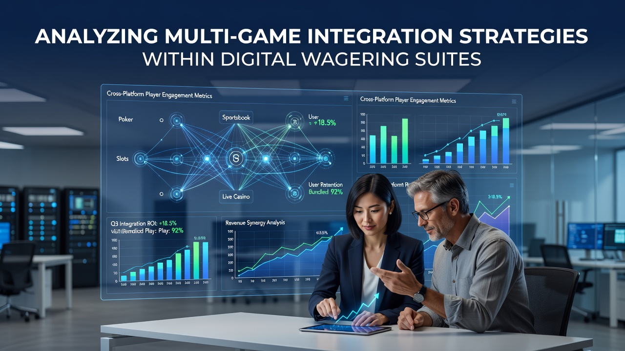 Digital wagering platform dashboard showing integrated game categories and user navigation flows