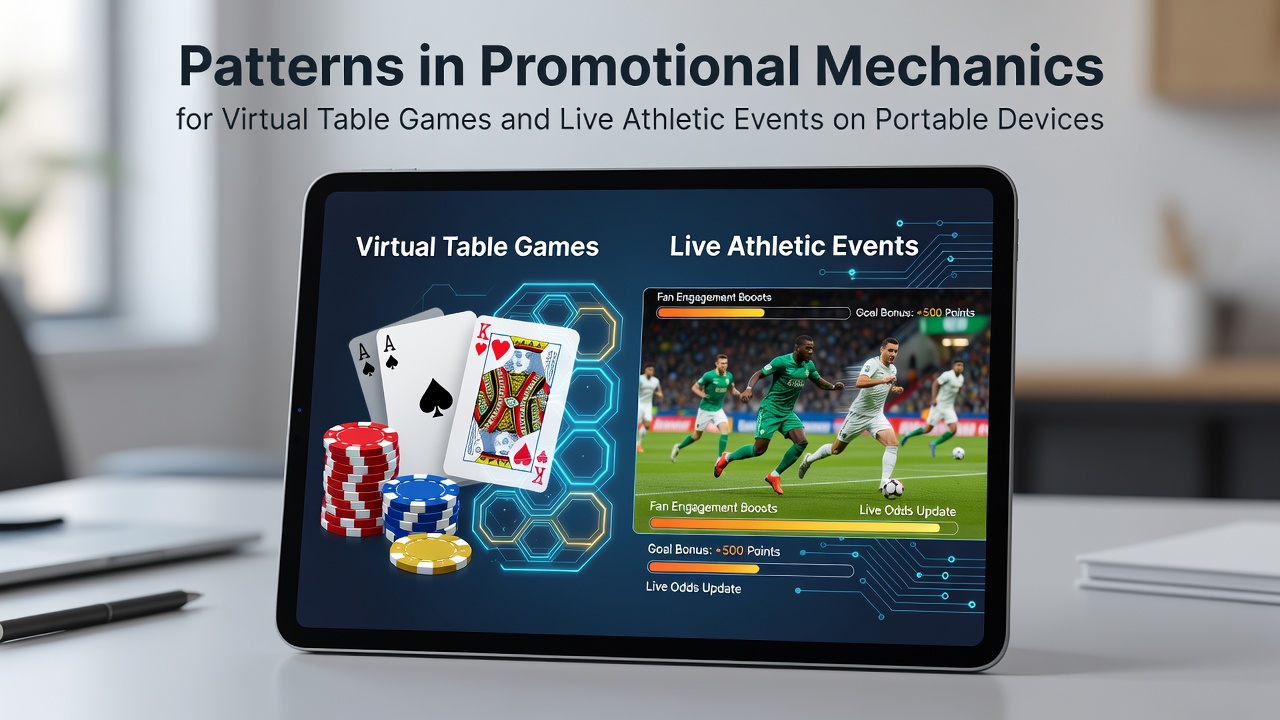 Mobile device displaying virtual table game interface with promotional overlays during live sports streaming