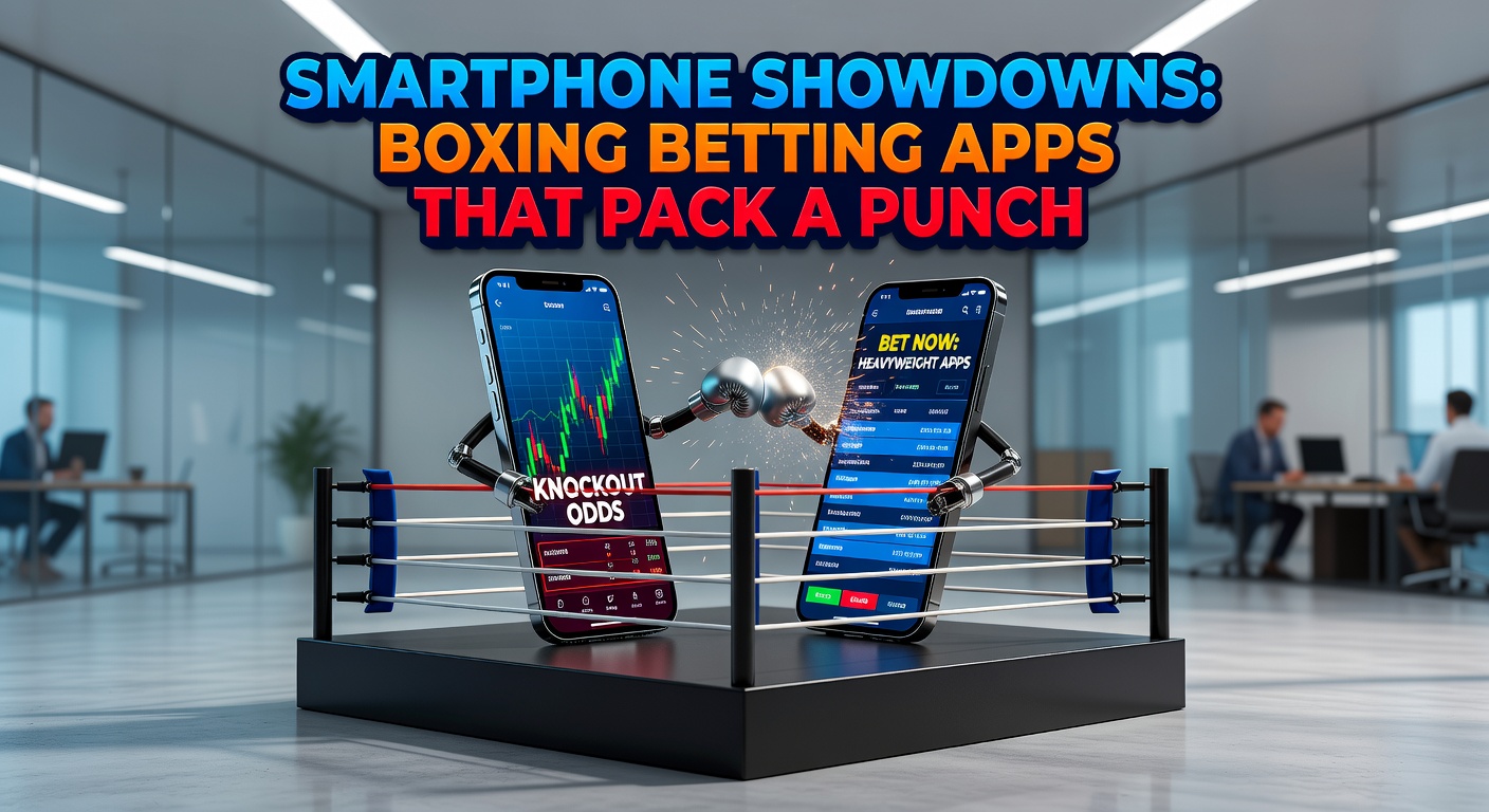 Mobile phone screen showing live boxing odds and betting markets on a top app