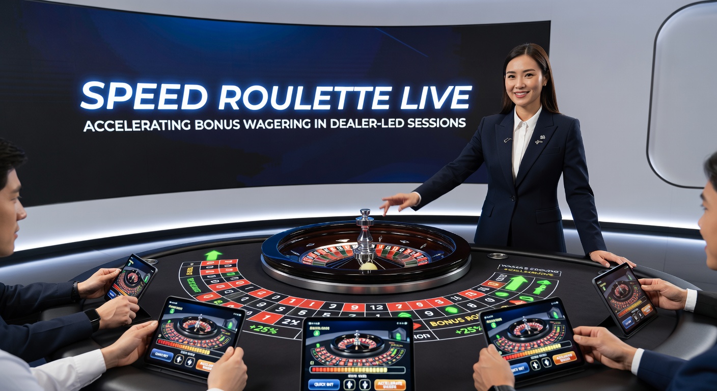 Close-up of betting grid and spinning wheel in a Speed Roulette Live game, with dealer announcing results